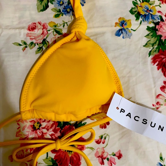 NWT small PACSUN Yellow Bikini - Picture 5 of 6